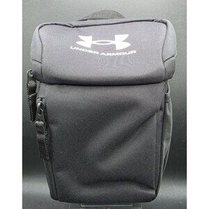Under Armour Insulated Soft Lunch Box Cooler Bag Black With Blue Lining Logo Des